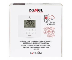 Zamel Regulator temperatury dobowy bateryjny radiowy LBW-22 juoda EXL10000073-WUN