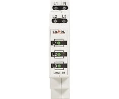 Zamel Maitinimo koeficientas 230V / 400V 3xLED žalias LKM-01-20 (EXT10000037)