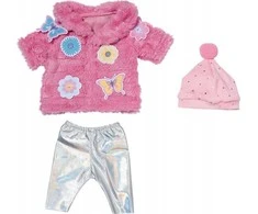 Zapf BABY BORN Rinkinys su rožiniu paltuku, 43 cm