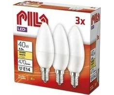 Barwa PILA E14 LED lemputė 4,9W šiltos spalvos, 3 vnt
