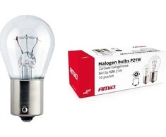 Halogeninės lemputės p21w ba15s 12v 10 vnt. (e8)amio-01491