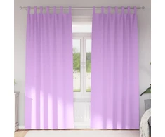 Užuolaidos su žiedais, blokuojančios šviesą 2 pcs Violetinė