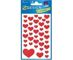 Zdesign Lipdukai 8x16 cm Širdelės Valentino dienai ZWECKFORM 4371