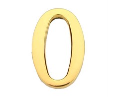 Haushalt Durų numeris "0", aukso spalvos, 45 mm