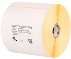 Zebra Label, popierius, 64x51 mm; terminis perkėlimas, Z-Perform 1000T, nepadengtas, nuolatiniai klijai, 76 mm šerdis