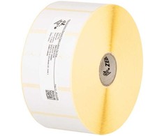 Zebra Label, popierius, 76,2x44,5 mm; tiesioginė terminė, Z-Select 2000D nuimama, nuimami klijai, 19 mm įvija, perforacija ir juodi ženklai