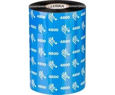 Zebra 4800 naši derva, 450 m, 4 cm, juoda, derva, 2,5 cm, UL/cUL