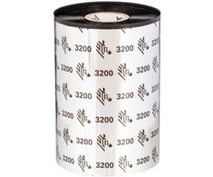 Zebra Wax/Resin Ribbon, 110mmx300m, 3200, High Performance, 25mm core, with notches for GT800 spausdintuvas, 12/box