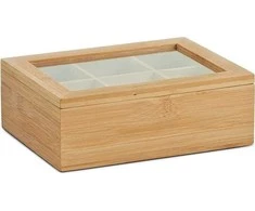 Bamboo Bambuko arbatos dėžutė maišeliuose - 6 skyreliai, ZELLER