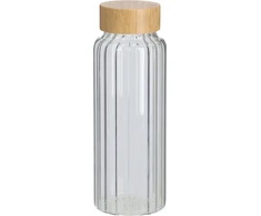 Zeller Buteliukas su sandariai priglundančiu bambukiniu dangteliu, 1000 ml