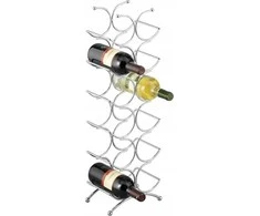 Zeller 27357 Wine Rack 21.5 x 15.5 x 67.5 cm Chrome