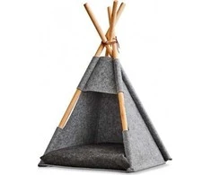 Zeller Palapinė kotka tipi, filc / drewno, pilka