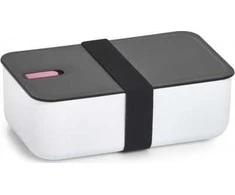 Insert Priešpiečių dėžutė su skyriumi, 19 x 12 x 6,5 cm, baltas + rožinis įdėklas, ZELLER