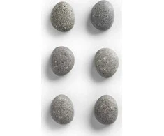 PIECES Magnetukai užrašams STONE, poliresin, 6 vnt., ZELLER