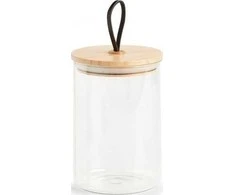Zeller Sandėliavimo indas su bambukiniu dangteliu, 1300 ml, 11,2x16,3 cm
