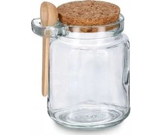 Zeller Stiklainis su kamštiniu uždoriu ir praktišku šaukšteliu, 250 ml