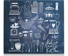 LOVELY KITCHEN stiklinė apsauginė plokštė viryklei — didelė, ZELLER