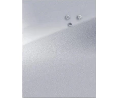 Magnetinė lenta užrašams INOX + 3 magnetai, 60x80 cm, ZELLER