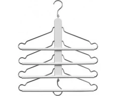 Kelnių laikiklis, rūbai, 4 pakabos, ZELLER