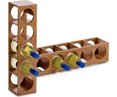 Zeller 13565 Wine Rack 13.5 x 12.5 x 53 cm Bamboo