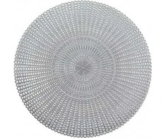 Apsauginis kilimėlis, dekoratyvinis stalo kilimėlis - sidabrinis, Ø 41 cm, ZELLER