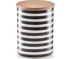 Bamboo STRIPES keraminis indelis su bambukiniu dangteliu, 900 ml, ZELLER