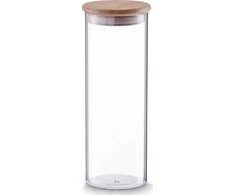 Bamboo Stiklinis indas su bambukiniu dangteliu, 1600ml, ZELLER