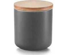Zeller Zeller, Talpykla su bambukiniu dangteliu, 200 ml, keramika, antracito spalvos