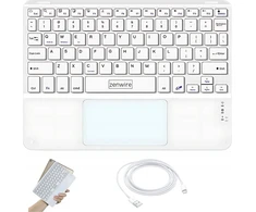 Zenwire belaidė „Bluetooth“ klaviatūra su jutikliniu skydeliu SLIM telefonui, planšetiniam kompiuteriui, iPad Zenwire WLK-619