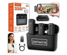 Zenwire Belaidis USB-C „Bluetooth“ kondensatorinis mikrofonas telefonui