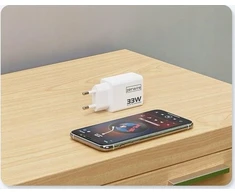 Zenwire įkroviklis Greitas įkroviklis Cube GAN III 33W maitinimo adapteris USB-C USB-A, skirtas iPhone Samsung Zenwire YMS-618