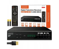 Zenwire Palydovinės televizijos dekoderio imtuvas DVB-T2 HEVC H.265 „Full HD“ antžeminė televizija su USB laidu DVB-T2-001