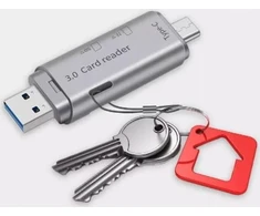 Zenwire skaitytuvas Kortelių SD MicroSD TF USB 3.0 USB-C OTG 5Gb/s skaitytuvas