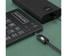 „Zenwire“ sulankstoma mini belaidė „Bluetooth“ klaviatūra planšetiniam telefonui, USB-C