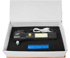 LTC LTC žibintuvėlis COB 6W / 3W LED rankinis evakuacinis žibintuvėlis 6800mAh mini USB įkrovimas NAUJIENA.