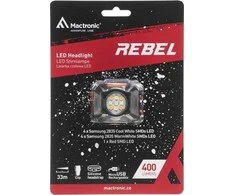 Mactronic 400lm įkraunamas galvos žibintuvėlis Rebel (oranžinis) AHL0061