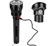 TAKTINIS LED BLYKŠČIAS, PAKRAUJAMAS, ATSPIRUS VANDENIUI, USB-C, 20W, 1570lm, PRO VAYOX