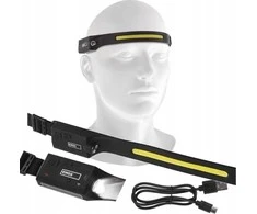 LED žibinuvėlis ant galvos įkraunamas, LED, šoninis 380lm, EMOS