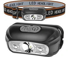 Lean LED prožektorius ant galvos su judesio jutikliu