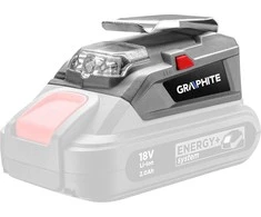 Graphite USB adapteris – „Energy+“ LED žibintuvėlis, be baterijos