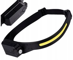 Žibintuvėlis Kanlux Žibintuvėlis czołówka su ładowaniem USB MAXIL ACCU 350lm 6500K/9500K barwa zimna IP44 juoda 37391