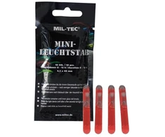 Mil-tec Lightstick Mini 4 cm Raudona 10 vnt