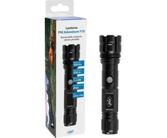 PNI Adventure F10 aliumininis žibintuvėlis su 1x6W LED, 500lm iki 200m fokusavimu, su baterija ir micro USB jungtimi