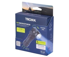 Carruzzo TROIKA ECO KNICKLICHT MICRO Juoda Rankinis žibintuvėlis + galvos žibintuvėlis SMD LED
