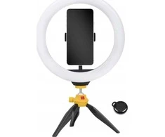 Kodak SB6083 LED Ring Light Selphie 10'' SL001 + Statyw Pilot Juodas