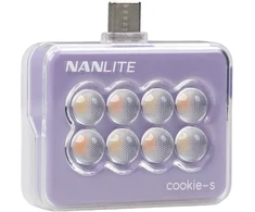 Žiedinė lempa Nanlite LED Selfie Light Levandų spalvos (COOKIE-S)