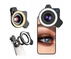 Žiedinė lempa Apexel Žiedinė LED makro lempa telefonui fotoaparatui 37 / 52 mm / Apl-fl26