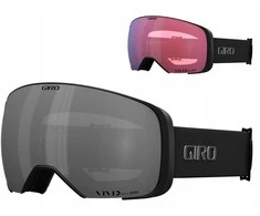 Žieminiai akiniai „GIRO COMP Juodas Baltas INDICATOR“ (su „VIVID-Carl Zeiss ONYX 08-18% VLT S3“ spalvotu veidrodiniu lęšiu + „VIVID-Carl Zeiss INFRARED 50% S1“ spalvotu veidrodiniu lęšiu) (NAUJIENA 2024/2025)