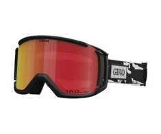 Žieminiai akiniai GIRO REVOLT Juodas &amp; Baltas STAINED (RYŠKUS-Carl Zeiss VIVID EMBER 19-42% S2 spalvotas veidrodinis lęšis) (NAUJIENA 2023/2024)