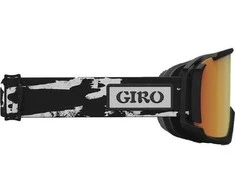 Žieminiai akiniai GIRO REVOLT Juodas &amp; Baltas STAINED (RYŠKUS-Carl Zeiss VIVID EMBER 19-42% S2 spalvotas veidrodinis lęšis) (NAUJIENA 2023/2024)